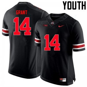 NCAA Ohio State Buckeyes Youth #14 Curtis Grant Limited Black Nike Football College Jersey DUM8045RP